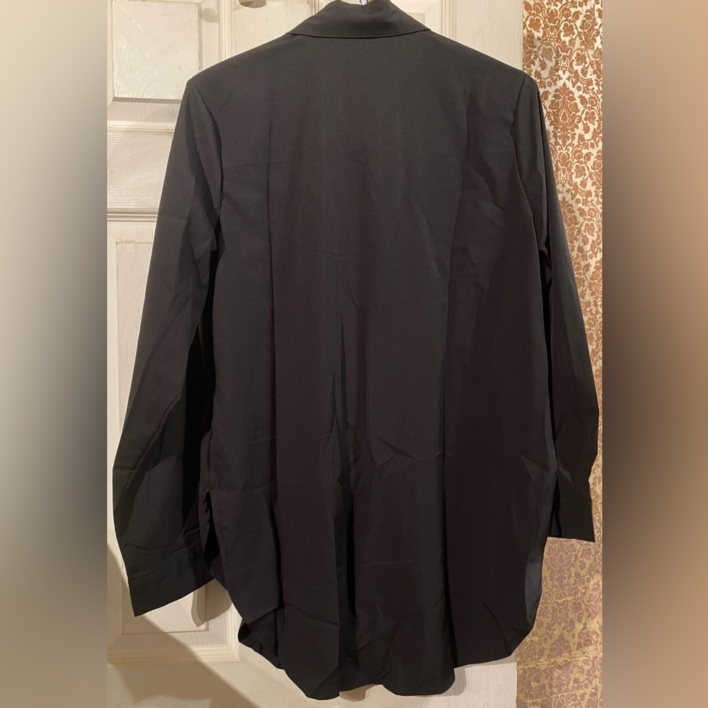 Black Button Down Blouse - image 2